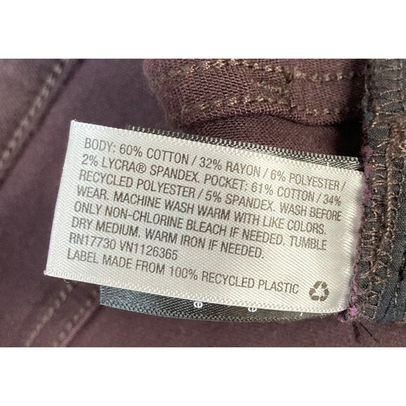 Universal Thread Plus 14W 14 Plum Skinny Jeans Smooth Sculpts Stretch New B80 - Picture 6 of 9